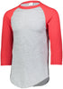 Augusta Sportswear Youth Baseball Jersey 2.0 (4421), Color 'Athletic Heather/Red'